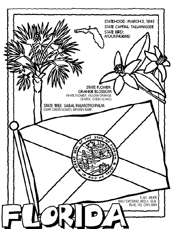 Florida Coloring Page  crayola.com